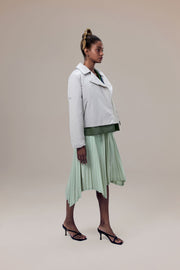 Bleeker Sustainable Nylon Water-Repellent Anti-Crease Pleated Skirt