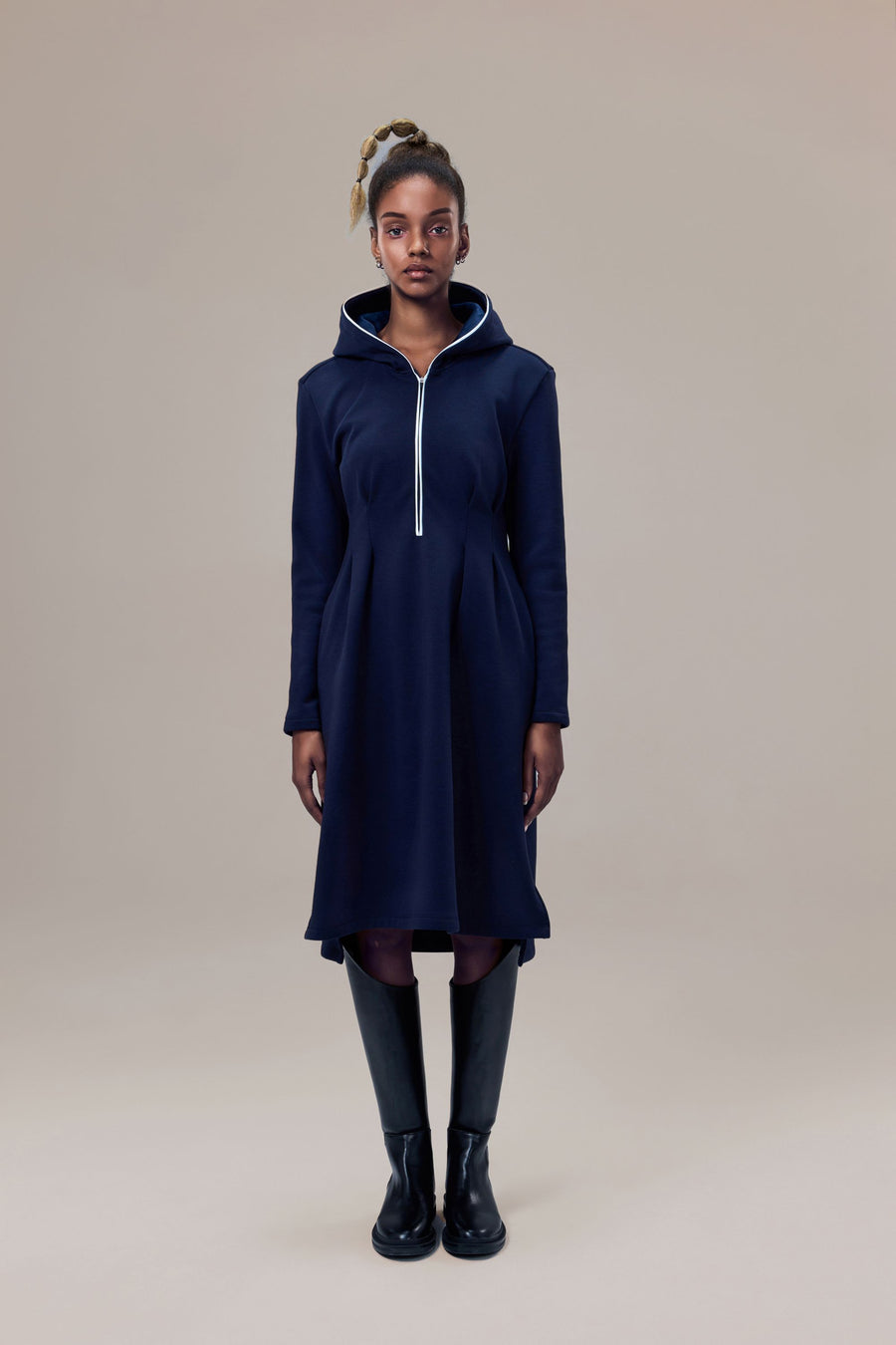 Sleet Ultra-Soft Recycled Polyester and Organic Cotton Hooded Dress