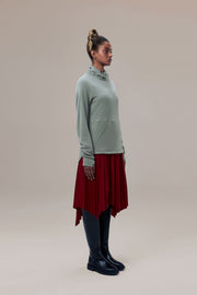 Bleeker Sustainable Nylon Water-Repellent Anti-Crease Pleated Skirt