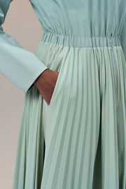 Mercer Water-Repellent and Crease-Free 2-in-1 Coat with Pleated Skirt