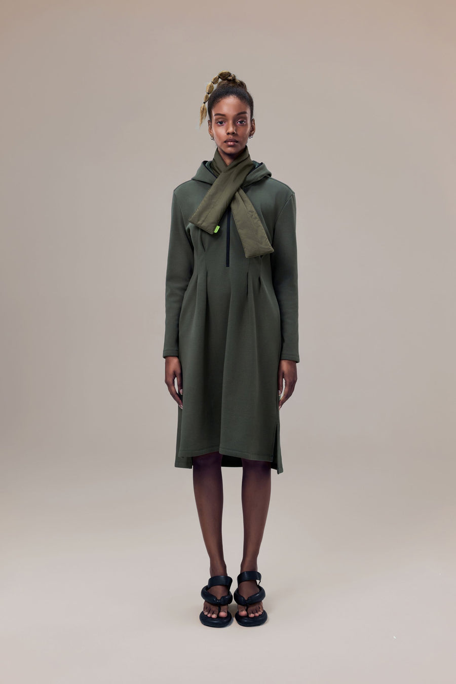 Sleet Ultra-Soft Recycled Polyester and Organic Cotton Hooded Dress