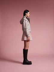 Leia Vegan Leather Bomber Jacket