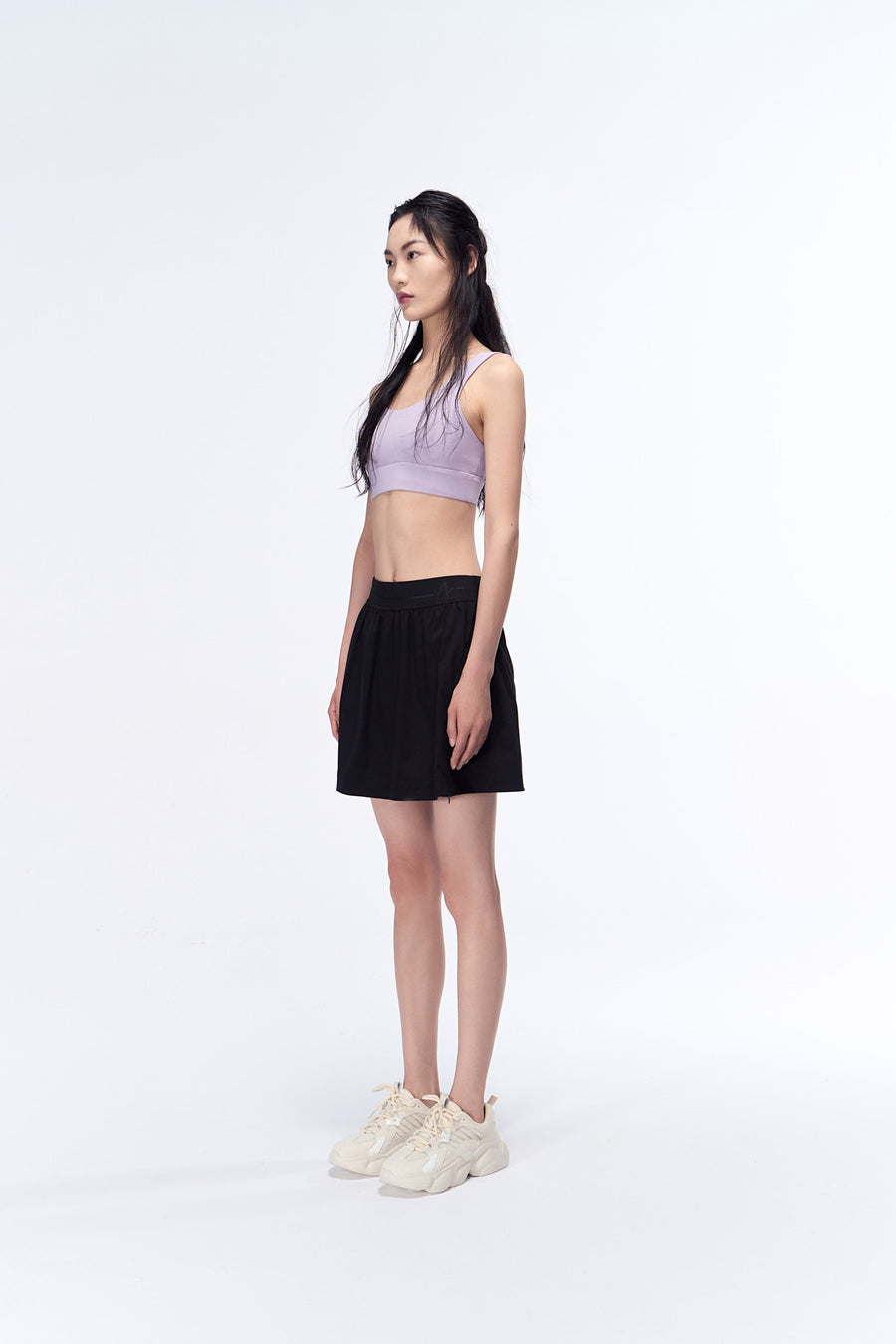 Enhance Square-Neck Long-Line Bra