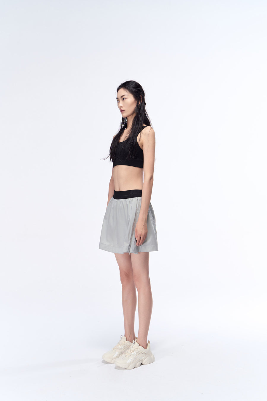 Enhance Square-Neck Long-Line Bra