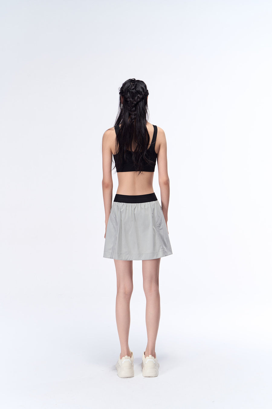 Enhance Square-Neck Long-Line Bra