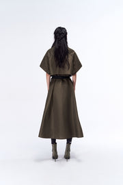 Milano Short-Sleeve Belted Dress