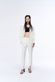 Sienna Belted Cotton Blazer
