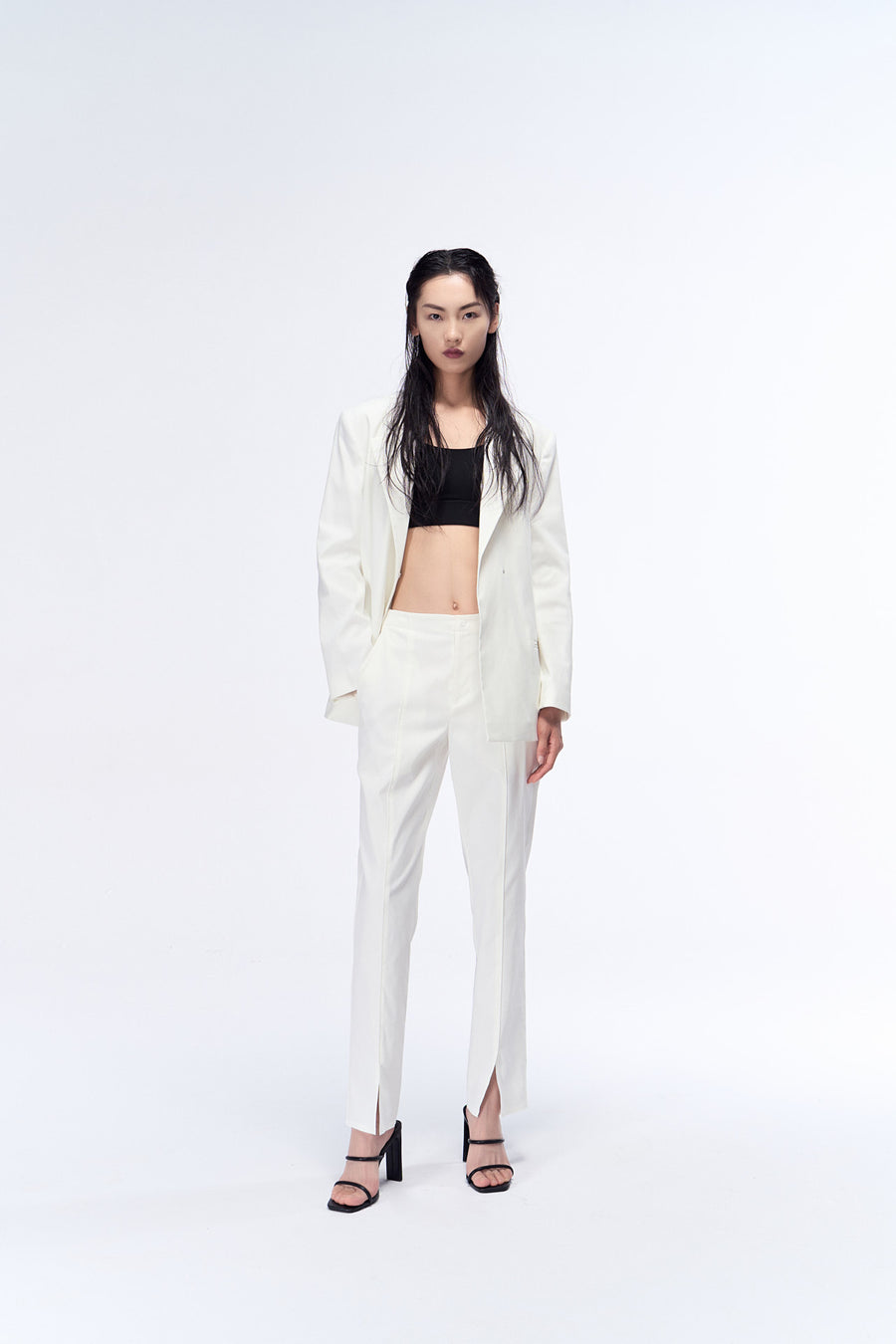 Sienna Belted Cotton Blazer