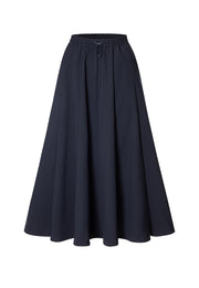 Caroline Water and Wind-resistant Skirt with Drawstring Waist