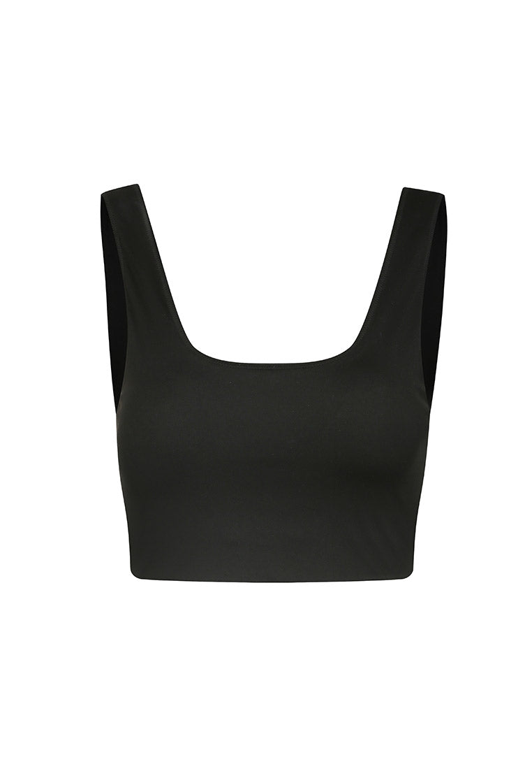 Enhance Square-Neck Long-Line Bra