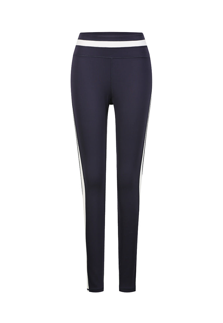 Swipe Concealed-pocket Legging with Stripe