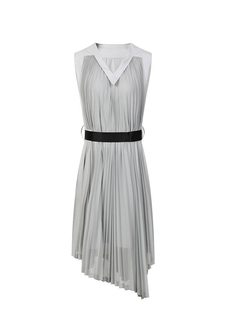 Ace Sleeveless Pleated Dress