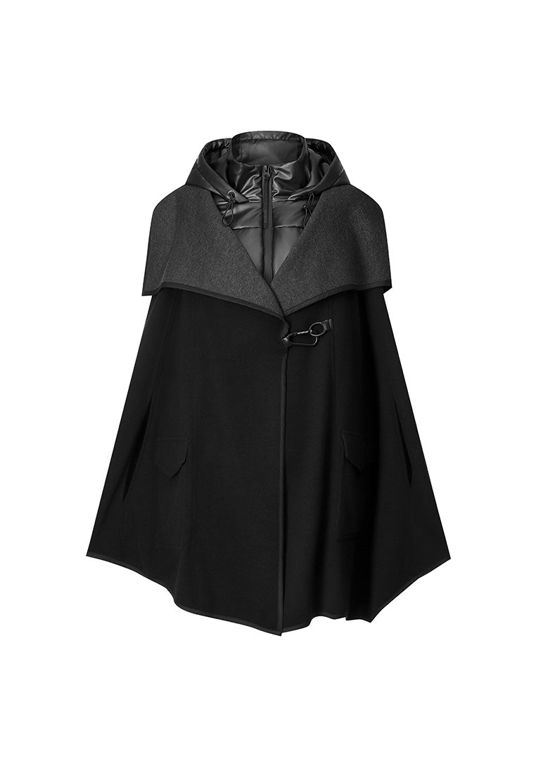 Women Black Cape, Black Vest