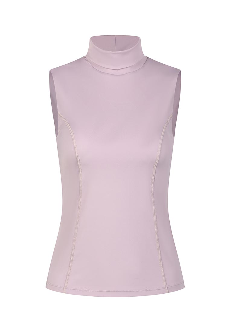 Nicole Sleeveless Fitted Turtleneck