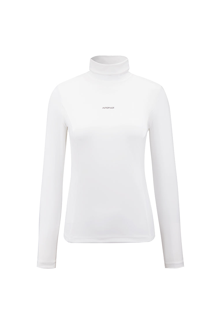 women white turtle neck top