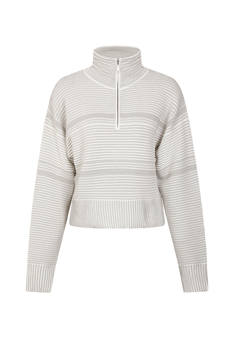 Mille-Feuille Ribbed Cool Weather Pullover