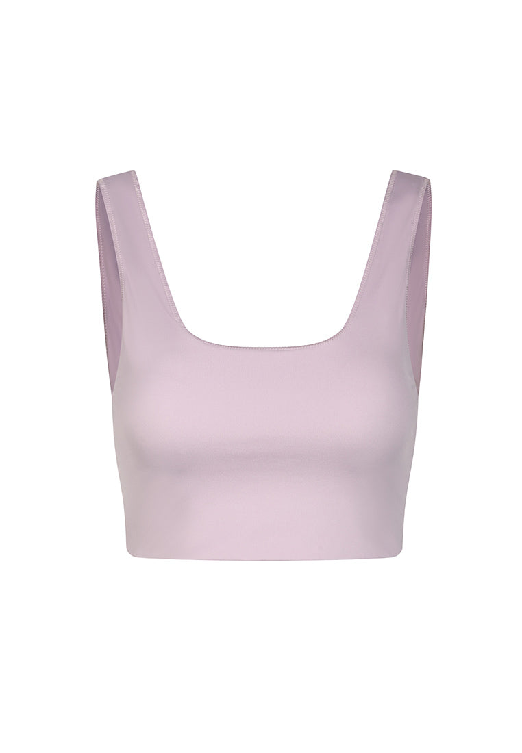 Enhance Square-Neck Long-Line Bra