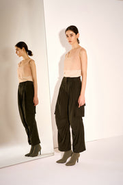Thelma Mesh & Stretch Jersey Layering Tank