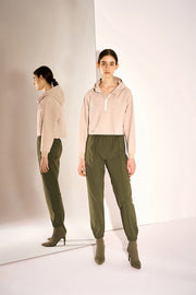 Globetrotter Water and Wind-resistant Half-Zip Short Hoodie