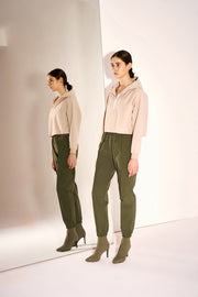 Globetrotter Water and Wind-resistant Half-Zip Short Hoodie
