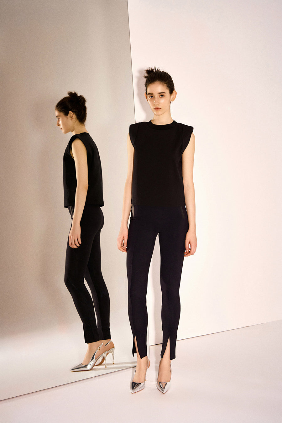 Audrey 2.0 Stretch Jersey Cropped Tapered Pant Legging