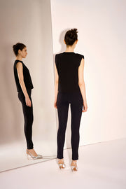 Audrey 2.0 Stretch Jersey Cropped Tapered Pant Legging