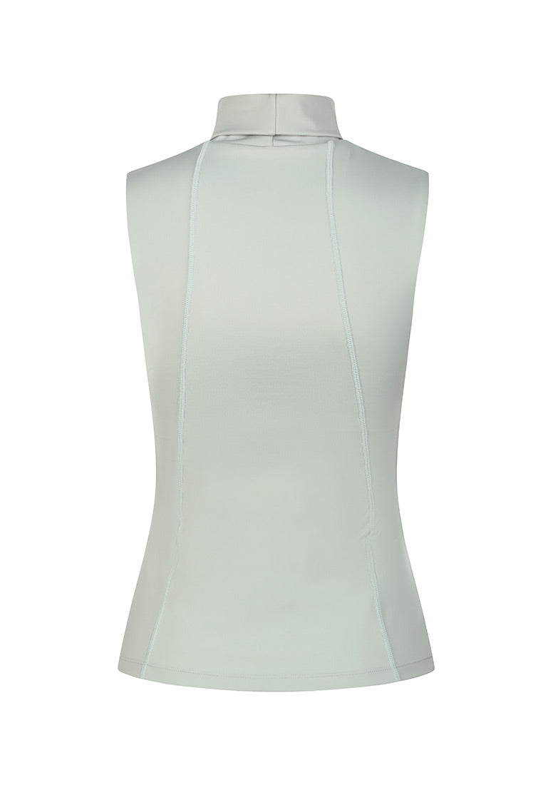Nicole Sleeveless Fitted Turtleneck