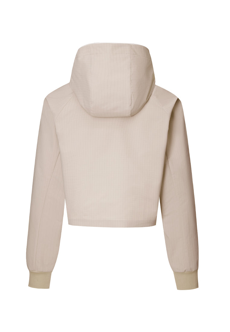 Globetrotter Water and Wind-resistant Half-Zip Short Hoodie