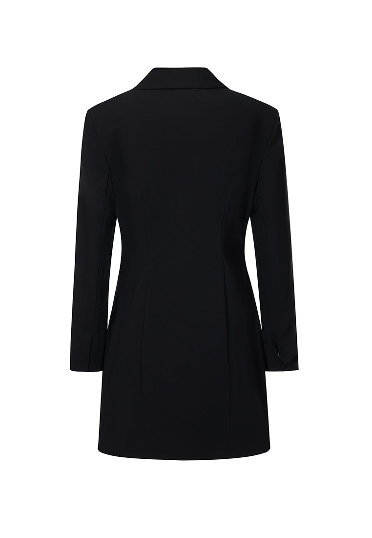 Anya Water and Wrinkle-resistant Convertible Pleated Blazer Dress