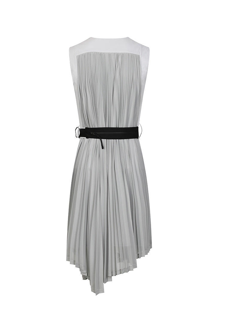 Ace Sleeveless Pleated Dress
