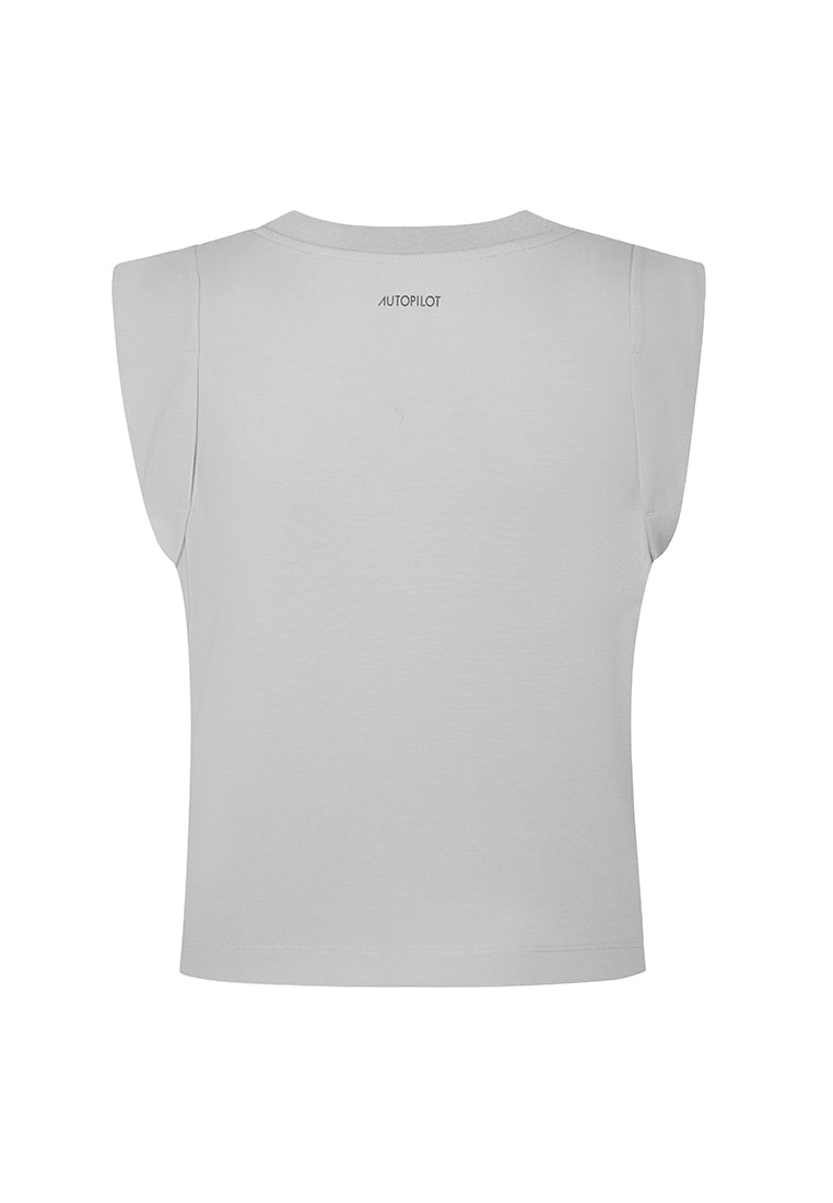 Manhattan Crease-free Asymmetric Sleeveless Top