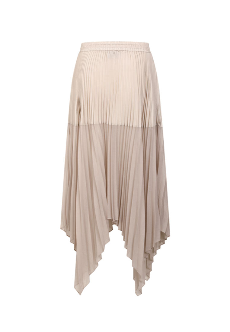 Poised Pleated Panelled Skirt