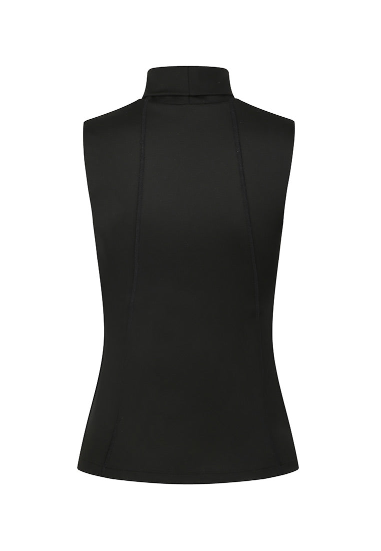 Nicole Sleeveless Fitted Turtleneck