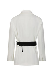 Sienna Belted Cotton Blazer
