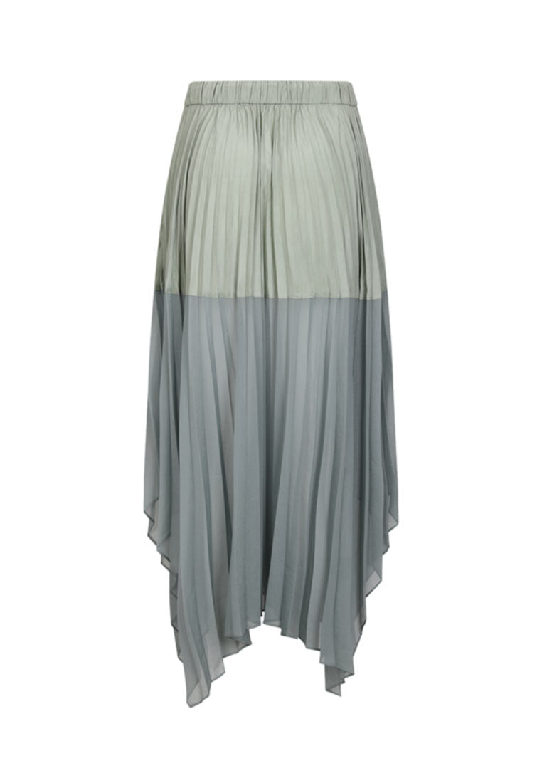 Poised Pleated Panelled Skirt