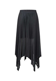 Poised Asymmetric Pleated Skirt