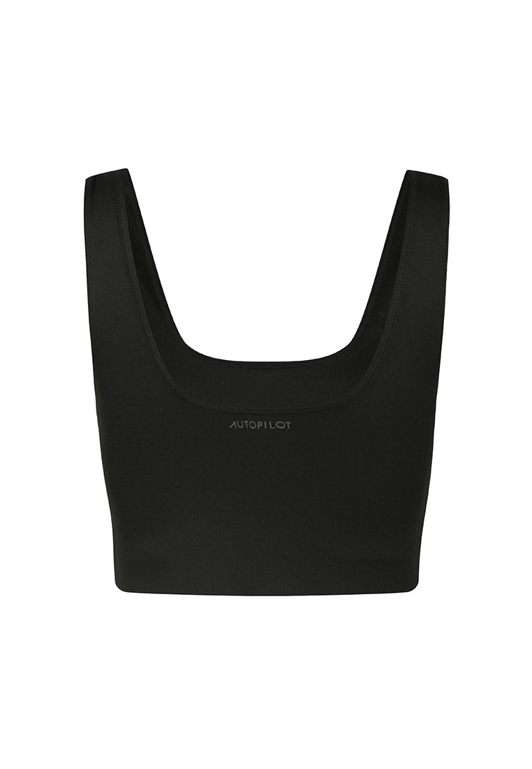 Enhance Square-Neck Long-Line Bra