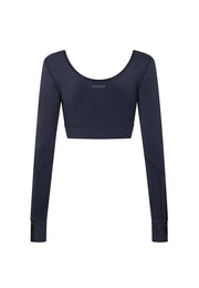 Grace Body-Define Sleeved Crop Top