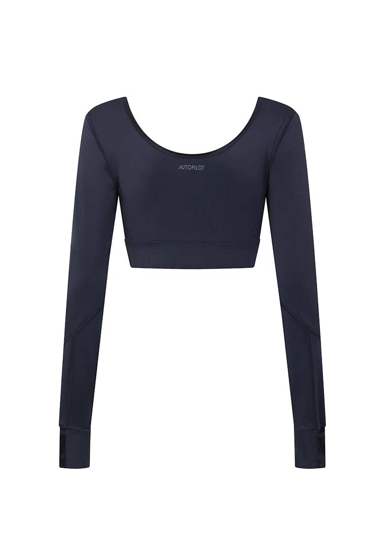 Grace Body-Define Sleeved Crop Top