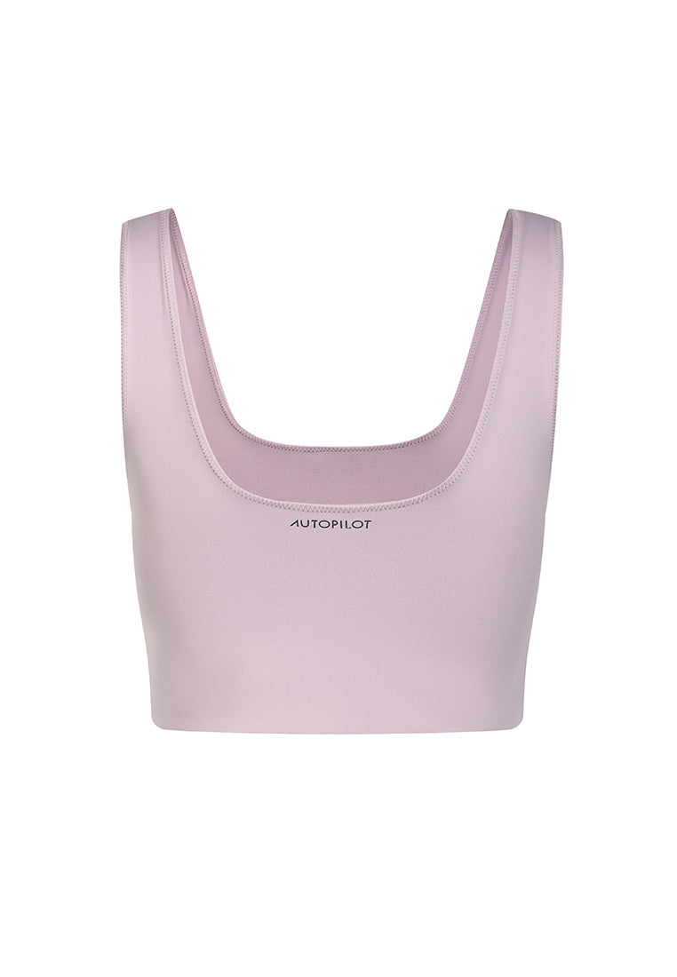 Enhance Square-Neck Long-Line Bra