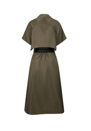 Milano Short-Sleeve Belted Dress