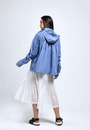 Poised Asymmetric Pleated Skirt