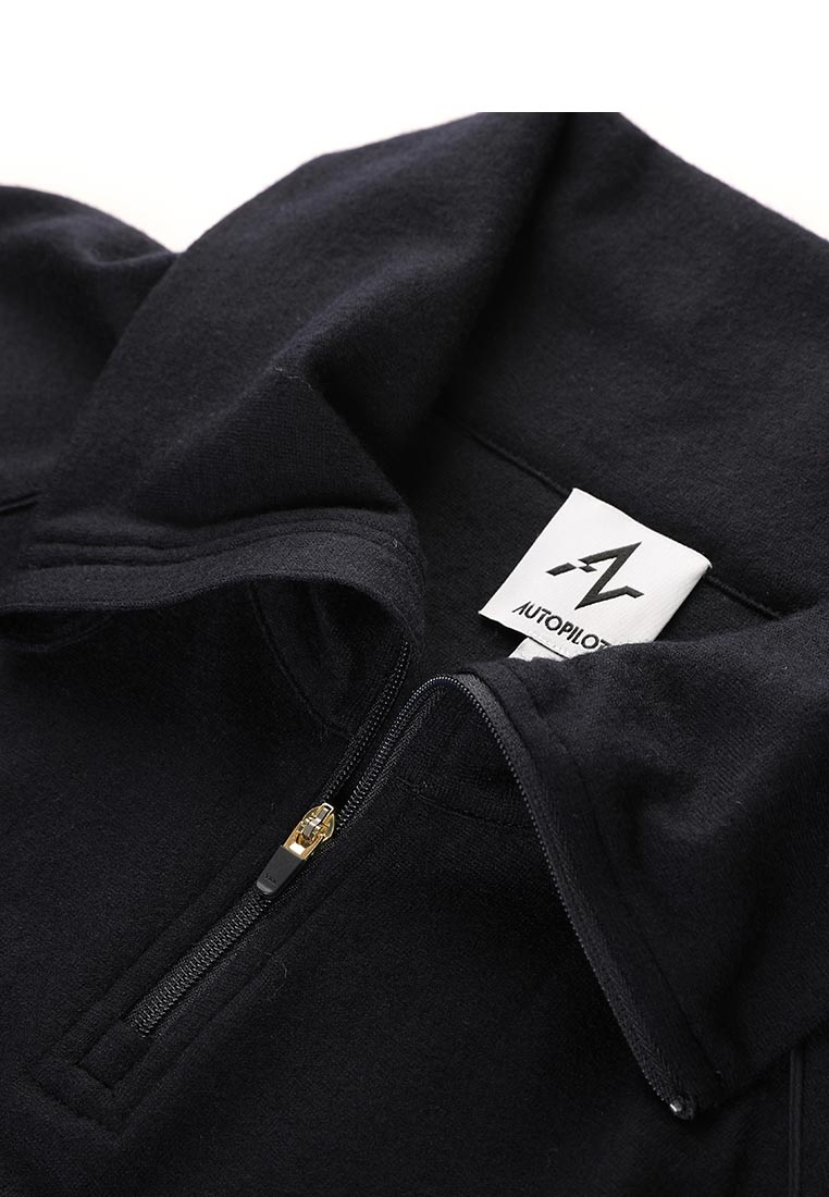 Zephyr Brushed Woolen Half-Zip