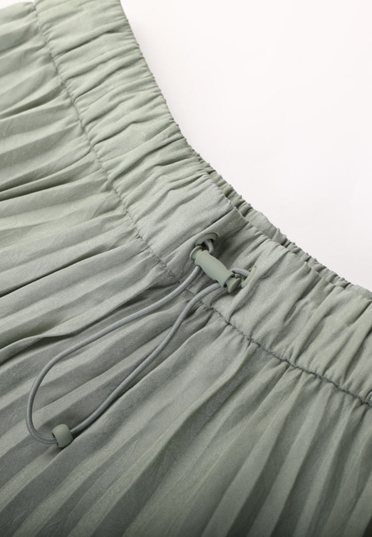 Poised Pleated Panelled Skirt