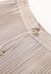 Poised Pleated Panelled Skirt