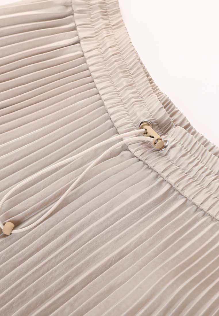 Poised Pleated Panelled Skirt