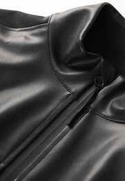Vegan Leather Windbreaker