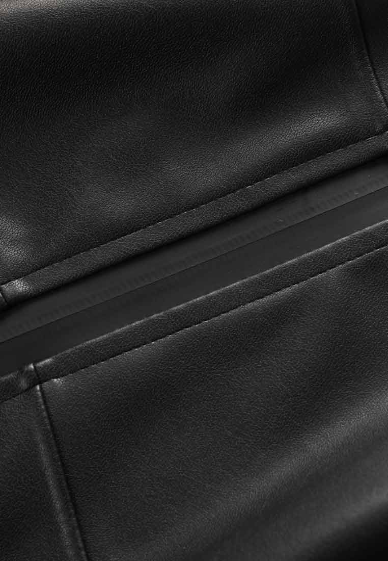 Vegan Leather Windbreaker