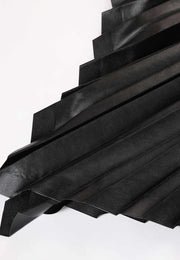 Anatolia Vegan Leather Pleated Skirt