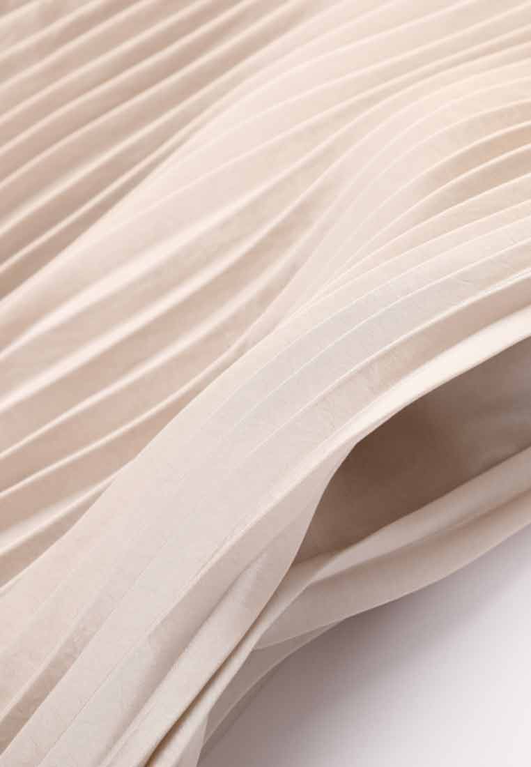 Poised Pleated Panelled Skirt